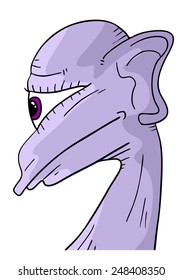Bizarre face