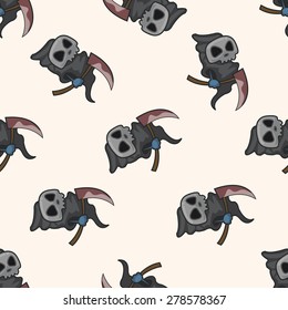 bizarre monster , cartoon seamless pattern background