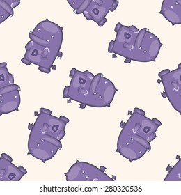 bizarre monster , cartoon seamless pattern background