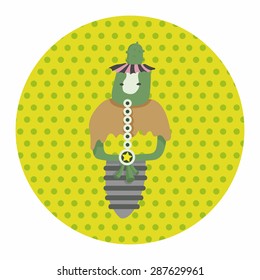 bizarre monster flat icon elements background,eps10