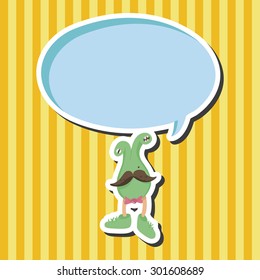 bizarre monster flat icon elements background,eps10