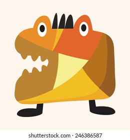 bizarre monster flat icon elements,eps10