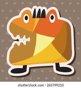 bizarre monster flat icon elements,eps10