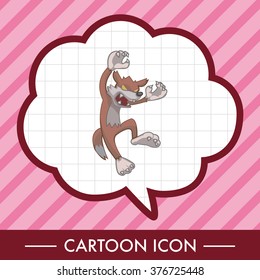 bizarre monster fox theme elements