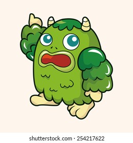 bizarre monster theme elements