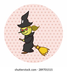 bizarre monster theme witch elements vector,eps