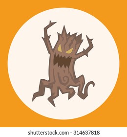 bizarre monster tree theme elements
