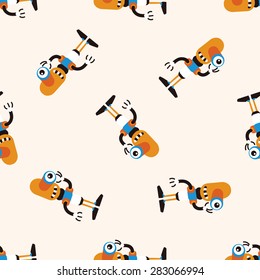 bizarre robot icon 10,seamless pattern