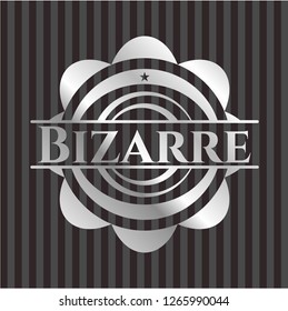 Bizarre silvery emblem or badge