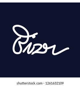bizr text logotype logo vector template