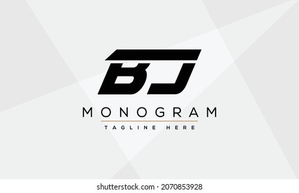 BJ Alphabet Letter Initial Icon Logo