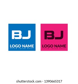 BJ company linked letter logo concept. Designed for your web site design, logo, app, UI. initial logo design