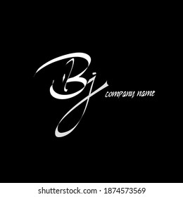 BJ initial beauty monogram and elegant logo design