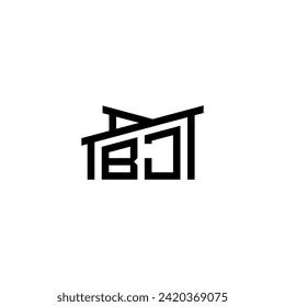 BJ Initial Letter in Real Estate Logo concept.eps BJ Initial Letter in Real Estate Logo concept