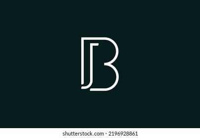 Bj Jb Abstract Initial Monogram Letter Stock Vector (Royalty Free ...