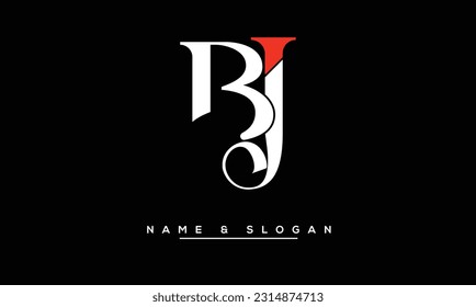 Monograma de BJ, JB Abstract Letters