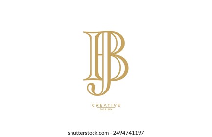 BJ, JB, B, J, Abstract Letters Logo Monogram