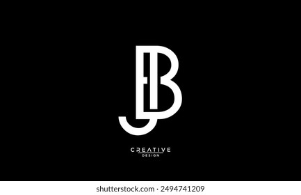 BJ, JB, B, J, Abstract Letters Logo Monogram