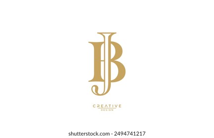 BJ, JB, B, J, Abstract Letters Logo Monogram