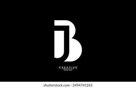 BJ, JB, B, J, Abstract Letters Logo Monogram