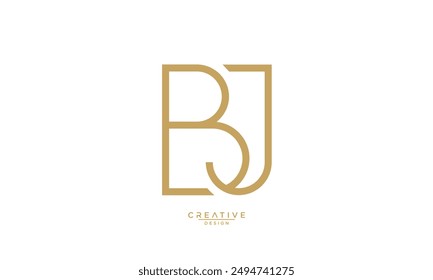 BJ, JB, B, J, Abstract Letters Logo Monogram