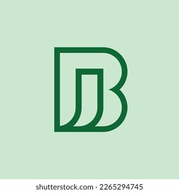 BJ or JB logo, combinaton of letter B and J