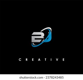 BJ  Letter Initial Logo Design Template Vector Illustration