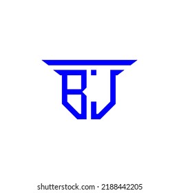 BJ letter logo creative design with vector graphic