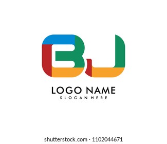 BJ Letter Logo Template