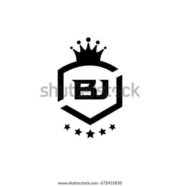 Bj Logo Stock Vector Royalty Free