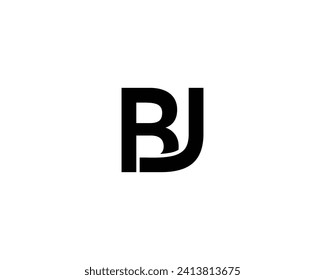 BJ LOGO DESIGN VECTOR TEMPLATE