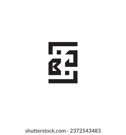 Logo retro de concepto cuadrado de BJ en diseño profesional de alta calidad que se imprimirá en cualquier medio impreso
