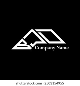 BJD logo design, BJD simple and modern logo. BJD luxurious alphabet design  