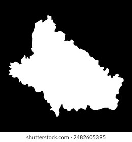 Bjelovar Bilogora сounty map, subdivisions of Croatia. Vector illustration.