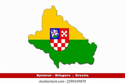Bjelovar-Bilogora Flag - Counties of Croatia