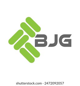 BJG-Buchstabenlogo Vektorgrafik Design, BJG schlicht und modern Logo. Großes luxuriöses Alphabet-Design