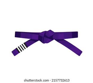 Bjj Purple Belt 4 White Stripes Stock Vector (Royalty Free) 2157732613 ...