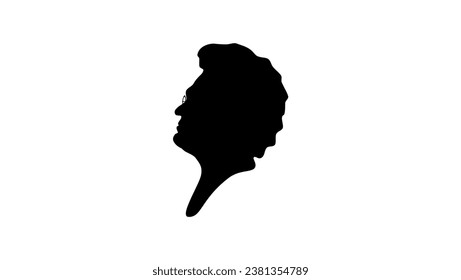 Bjornstjerne Bjornson Silhouette, high quality vector