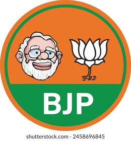 BJP - Bharatiya Janata Party Symbol and Modi