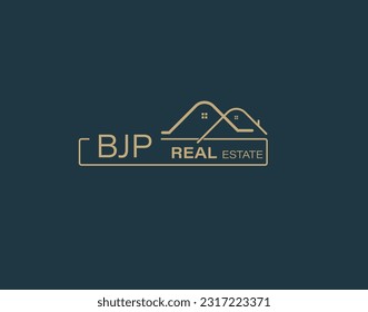 BJP Real Estate and Consultants Logo Design Vectors images. Luxury Real Estate Logo Design svg