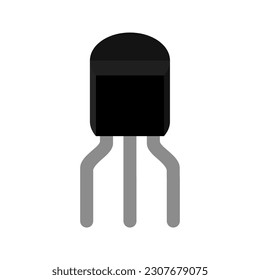 BJT Bipolar Junction Transistor NPN PNP Circuit Board Vector Illustration - Providing graphic designers with a visual reference for creating circuit diagrams, and educational materials