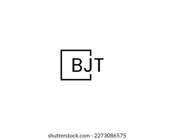 Letra BJT Ilustración del vector de diseño del logotipo inicial