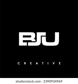 BJU Letter Initial Logo Design Template Vector Illustration