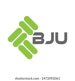 Diseño de Vector de logotipo de letra BJU, logotipo simple y moderno de BJU. Diseño de alfabeto lujoso BJU