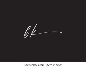 BK, Abstract Letters Logo Monogram Logo Design