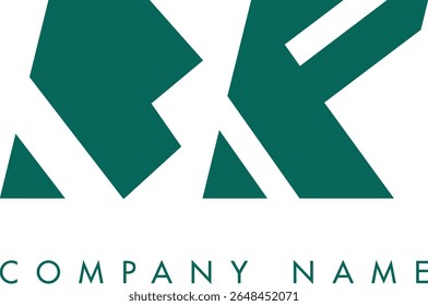 BK creative modern abstract letter logo vector design. Usable for your company or business and brand identity.
