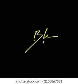 BK-Logo für das erste Handschriftzeichen