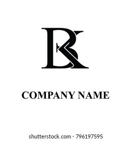 Bk Initial Logo Design