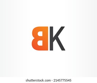 BK Initial logo icon design concept