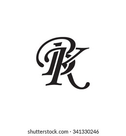 BK initial monogram logo